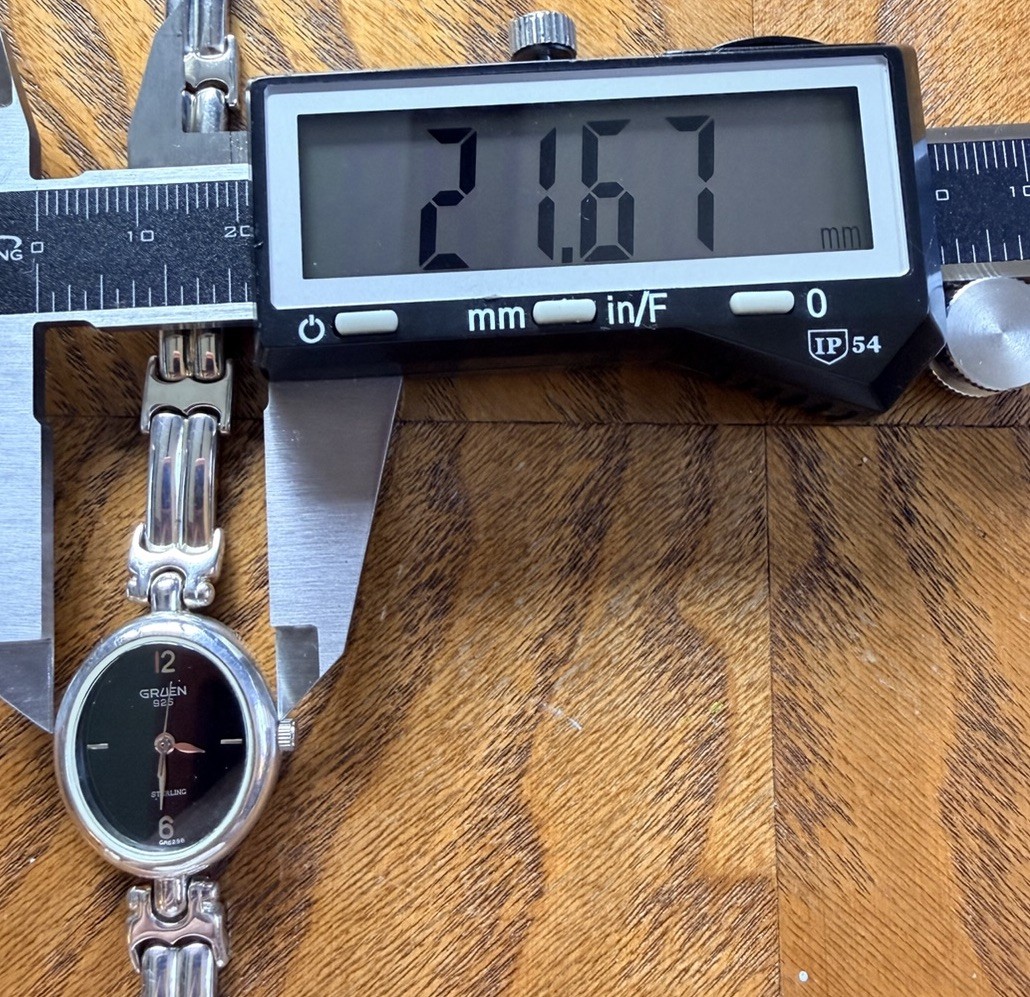 Women’s Gruen Analog 925 Sterling Silver 22mm Dial Working Watch total 42.2g