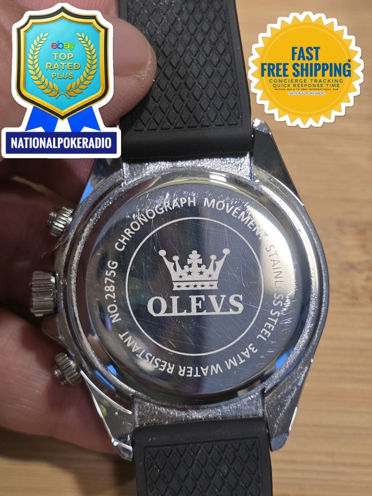 Waterproof Quartz Luxury Watch OLEVS Men’s Business Chronograph Watch