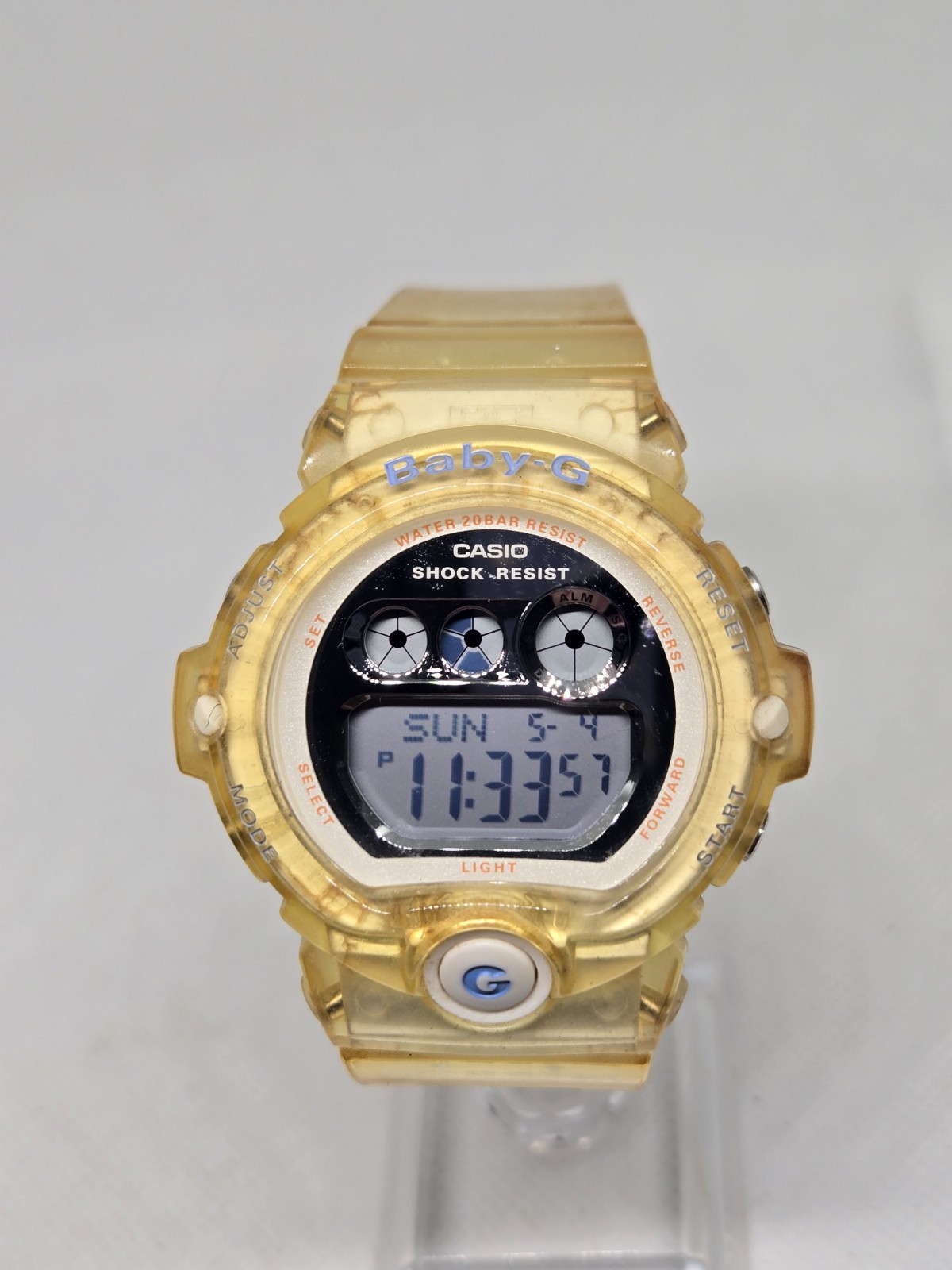 Casio Baby-G 3297 BG-6900 Quartz Digital Watch Clear New Battery