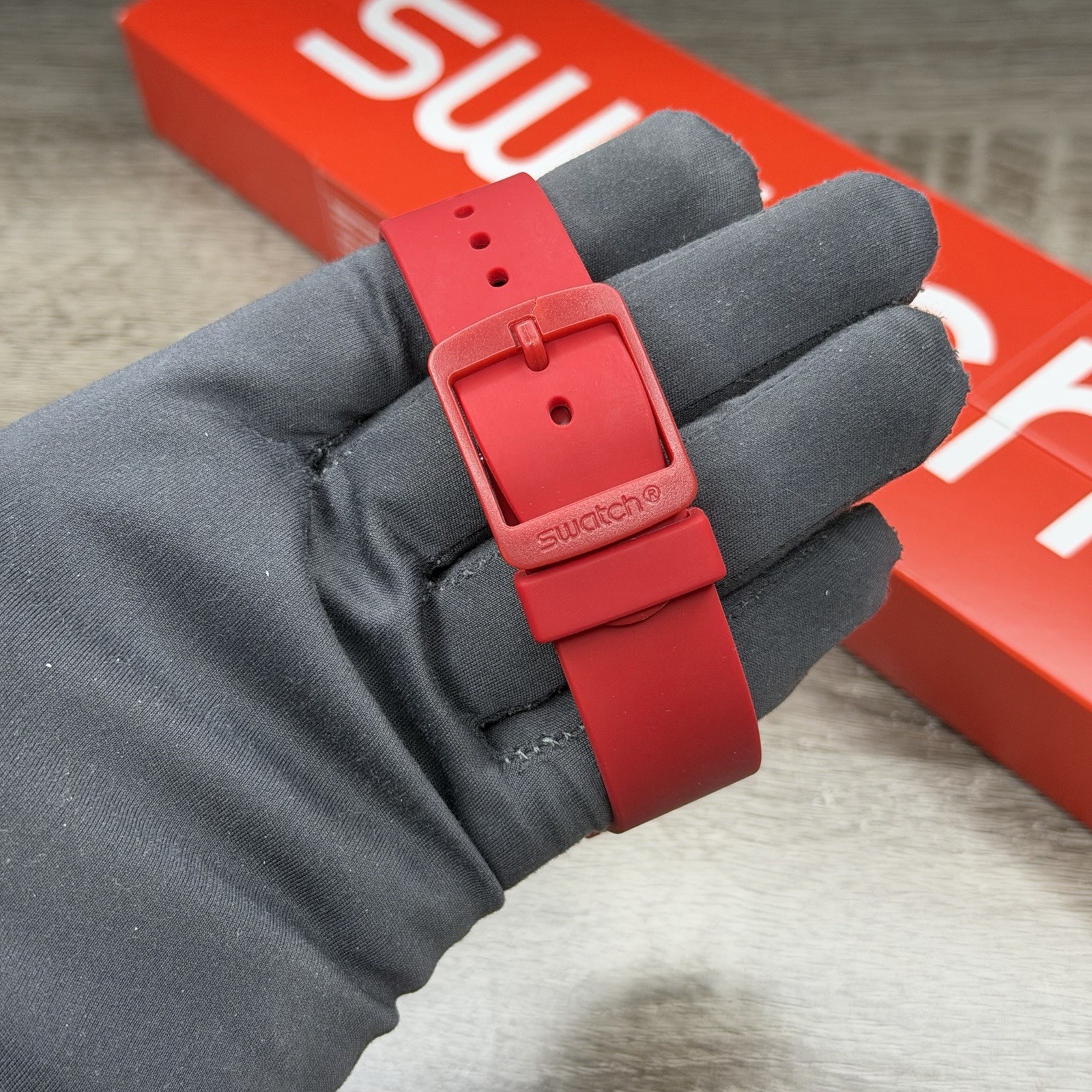 NEW✅AUTOMATIC✅ Swatch SISTEM CORRIDA Red Silicone Men’s Watch SUTR403