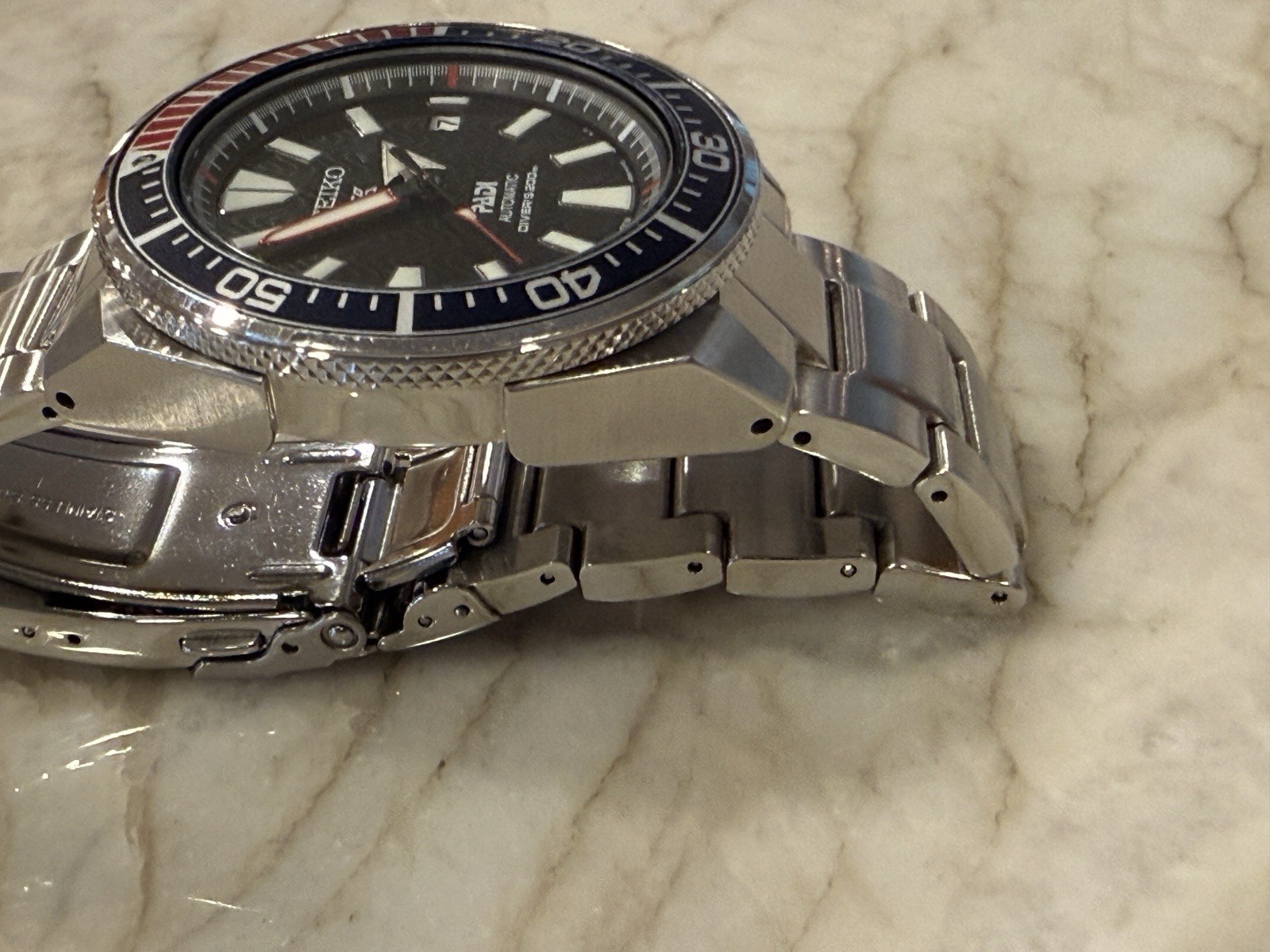 SEIKO ProspeX PADI SRPB99 Samurai Automatic PADI Diver’s Watch Steel Date Pepsi