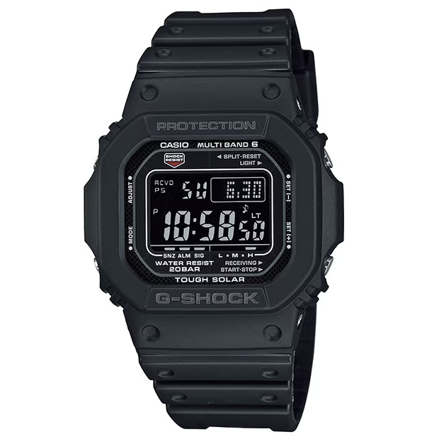 CASIO G-SHOCK GW-M5610 Series Multi-Band 6 Tough Solar, 20 Bar Water Resistant,