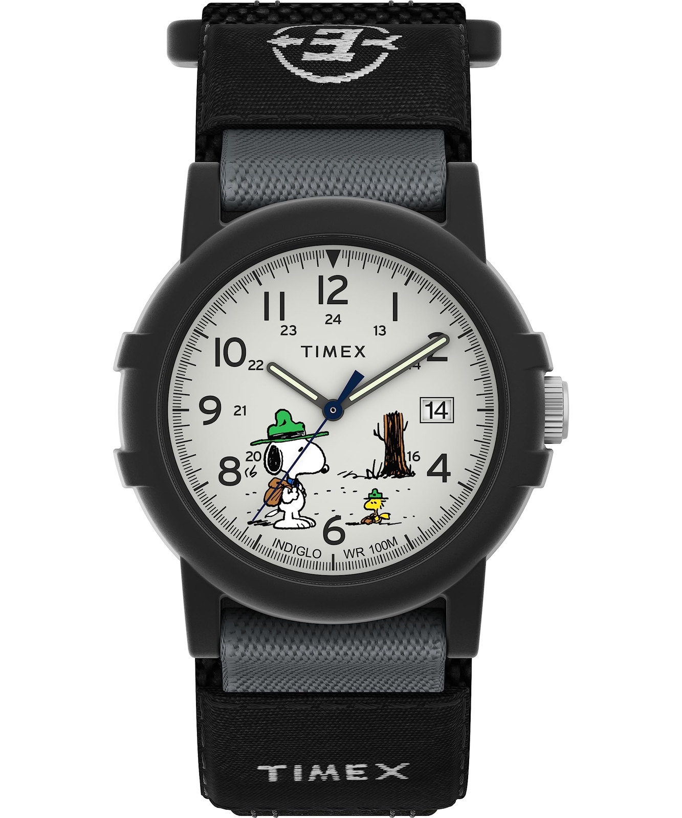 Timex TW4B29100 Men’s Expedition Camper 40mm Black Fast wrap White Dial Watch