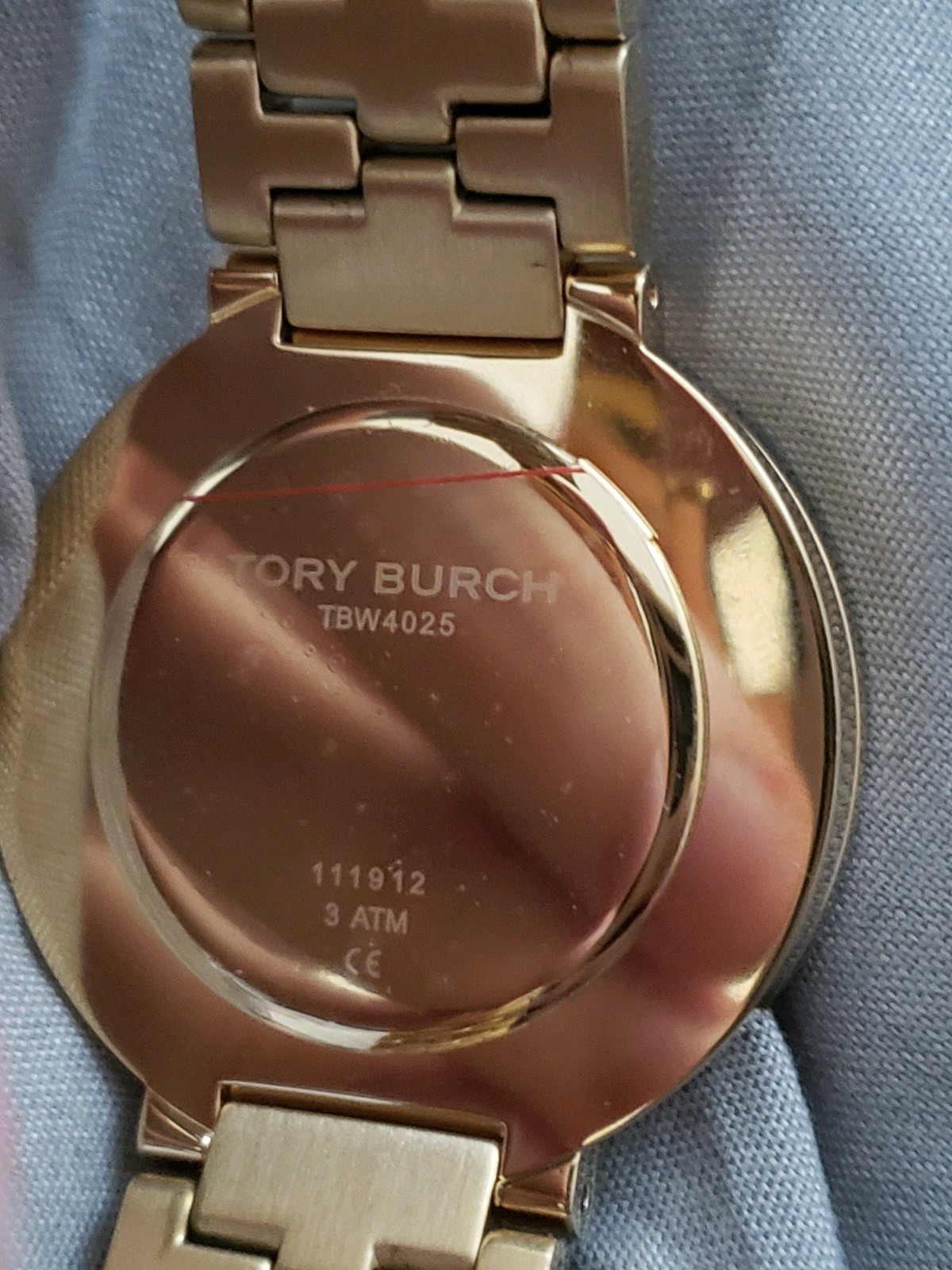 Tory Burch Gold watch Reva style TBW4025 unisex with Tag free shipping