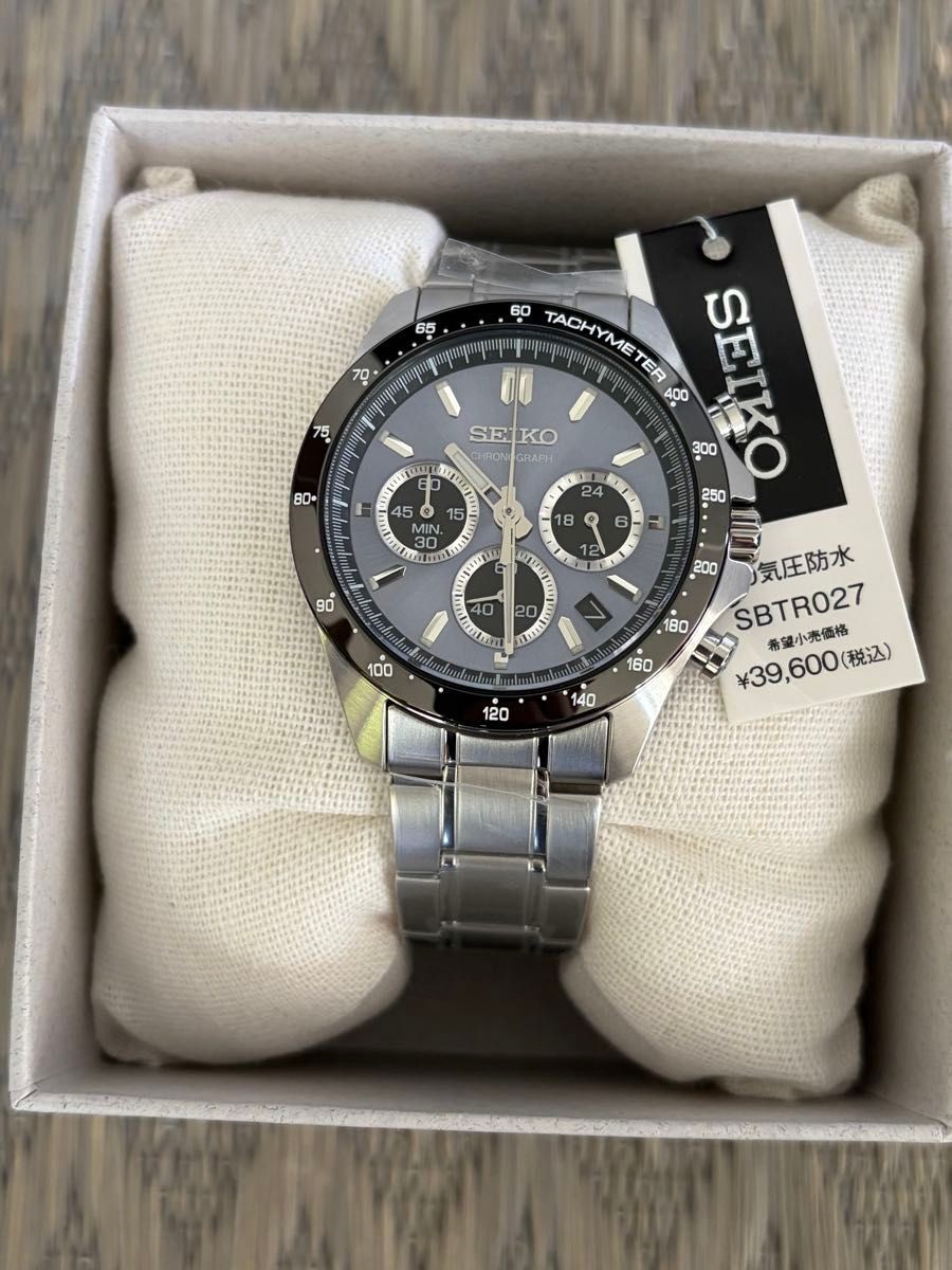 New Seiko Selection Men s 8T Chrono SBTR027 Wristwatch