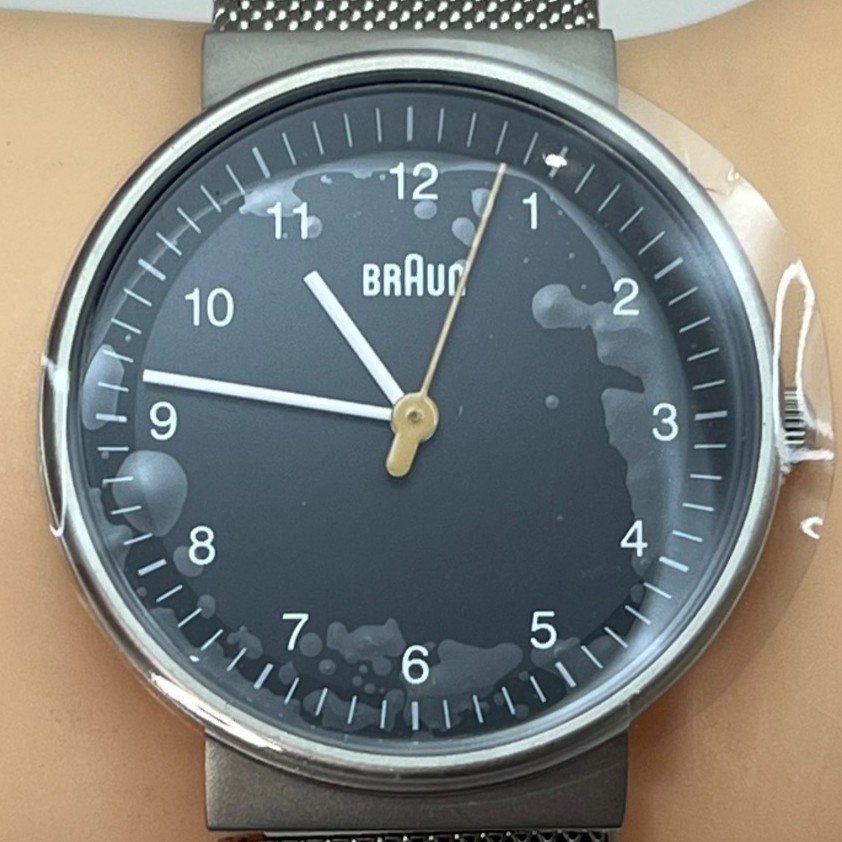 Braun BN0031BKSLMHL Quartz Watch Germany Minimalist Design Mesh Band w/Box #090B