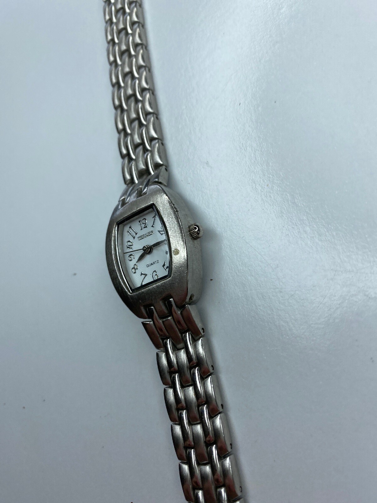 E Bijoux Terner Japan Quartz Brushed Silver Ladies untested