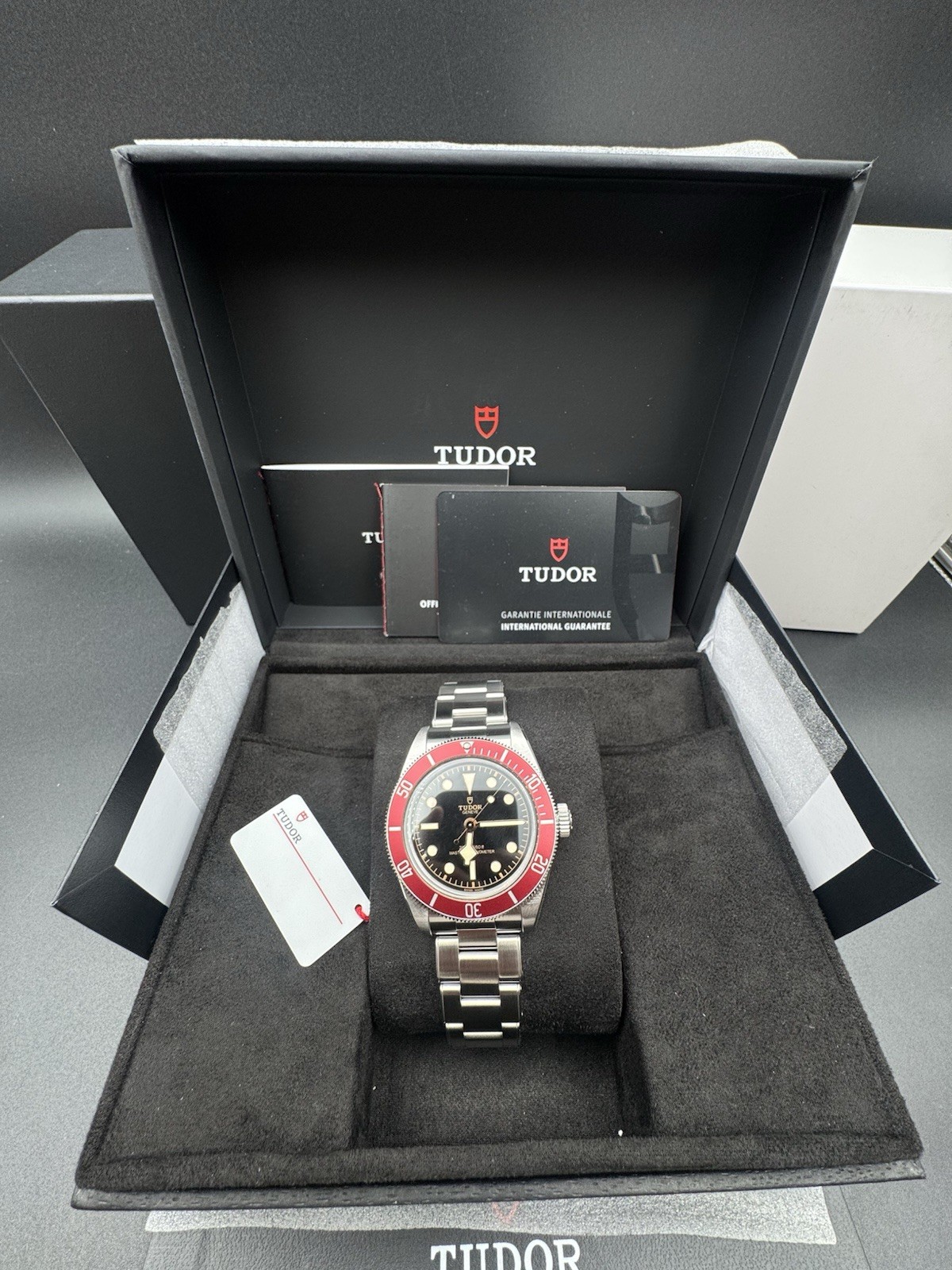 2025 Tudor Black Bay Red Bezel Black Dial Stainless Steel Watch M7941A1A0RU-0001