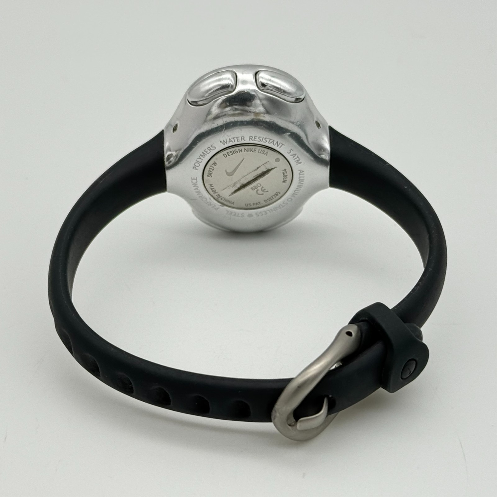 Vintage Y2K Women’s NIKE Imara Digital Oval Sport Watch, Black Band, Runs WR0106