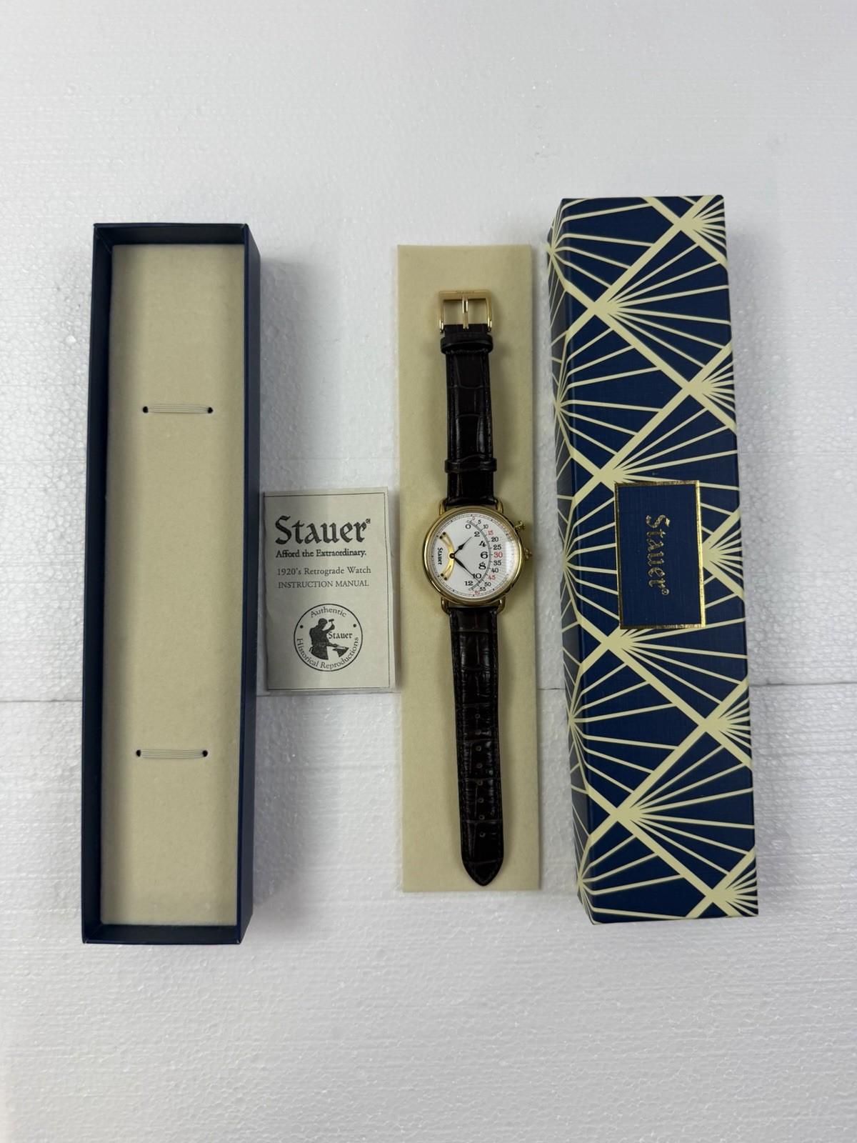 STAUER MYSTERY JUMP CRAZY HOUR WATCH RETROGRADE COOL UNIQUE BEAUTIFUL RARE 1920