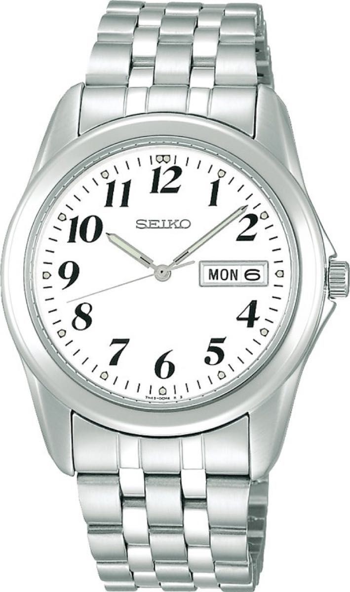SEIKO SCXC009 Mens Quartz Wristwatch 38mm Silver Stainless New w/ Box