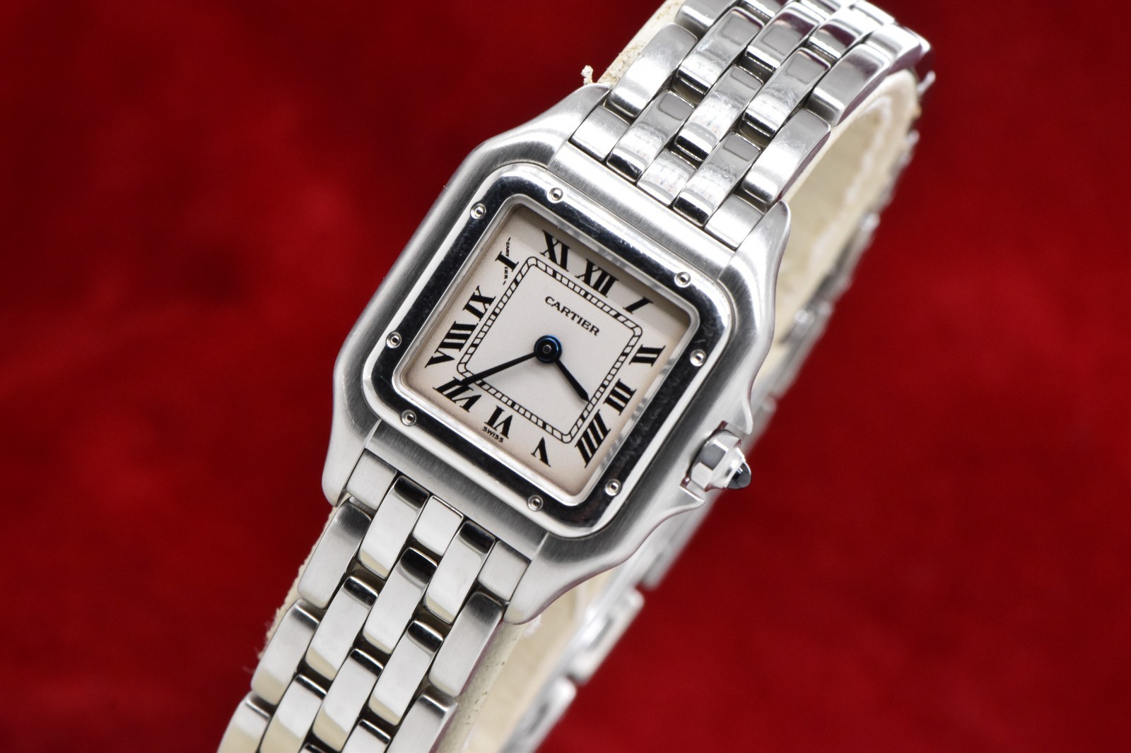 Cartier Panthere Small 22mm Stainless Steel Opaline Dial 1320 Watch