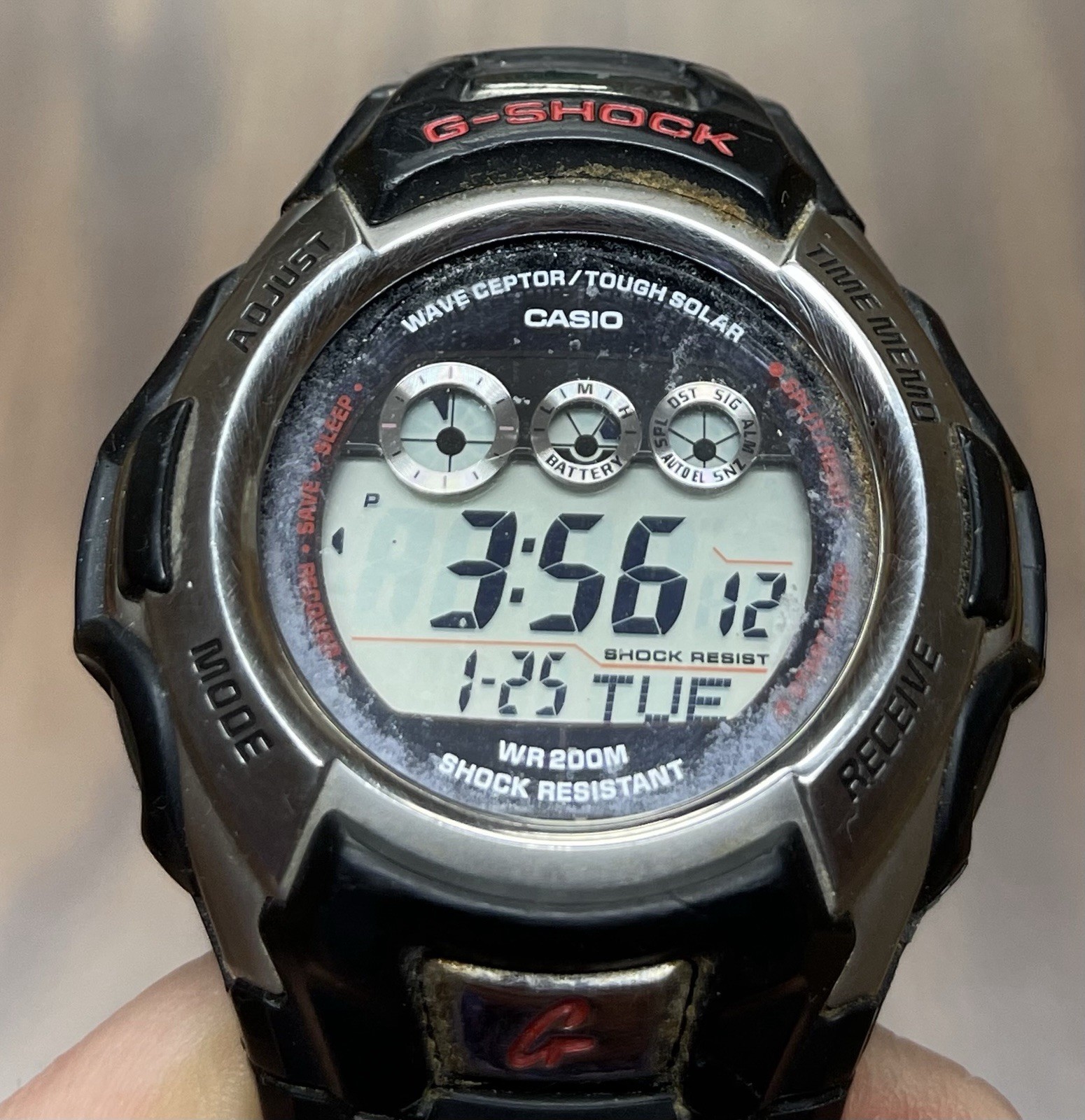 Casio G-Shock GW500A Solar Wrist Watch for Men with New Battery