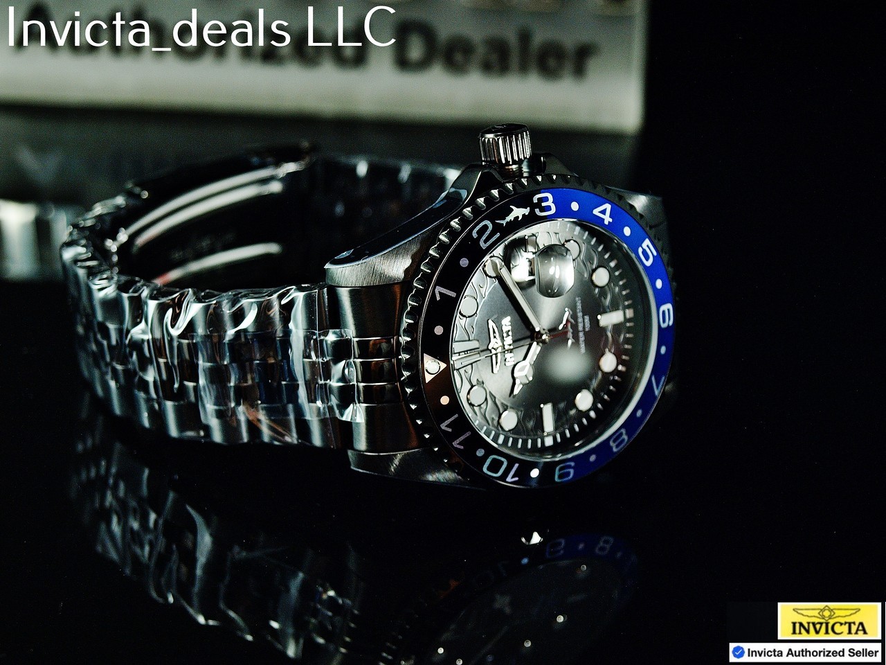 New Invicta Men’s 43mm Pro Diver HAMMERHEAD SILVER DIAL Gold Two Tone SS Watch