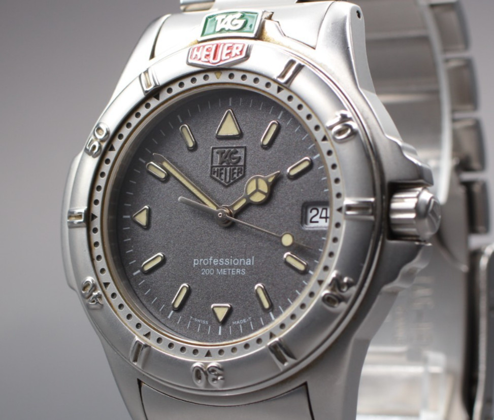 [NEAR MINT] TAG Heuer Professional WF1111-K0 Gray Dial Silver Men’s 38mm Watch