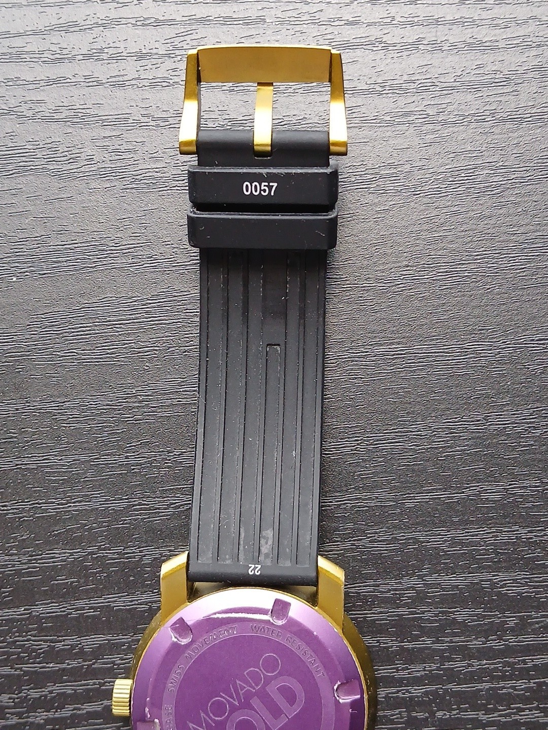 Movado Bold Watch 43mm Green & Black Aluminum Case Silicone Strap MB.01.122.6072