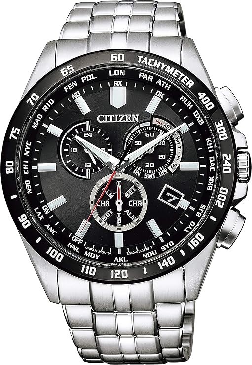 CITIZEN CB5874-90E Eco-Drive Radio Controlled World Time Chronograph Men’s Watch