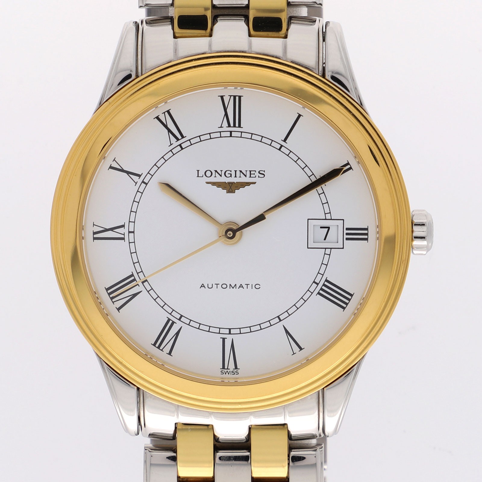LONGINES L4.874.3 Flagship white Dial Automatic Gold Plated Stainless Steel