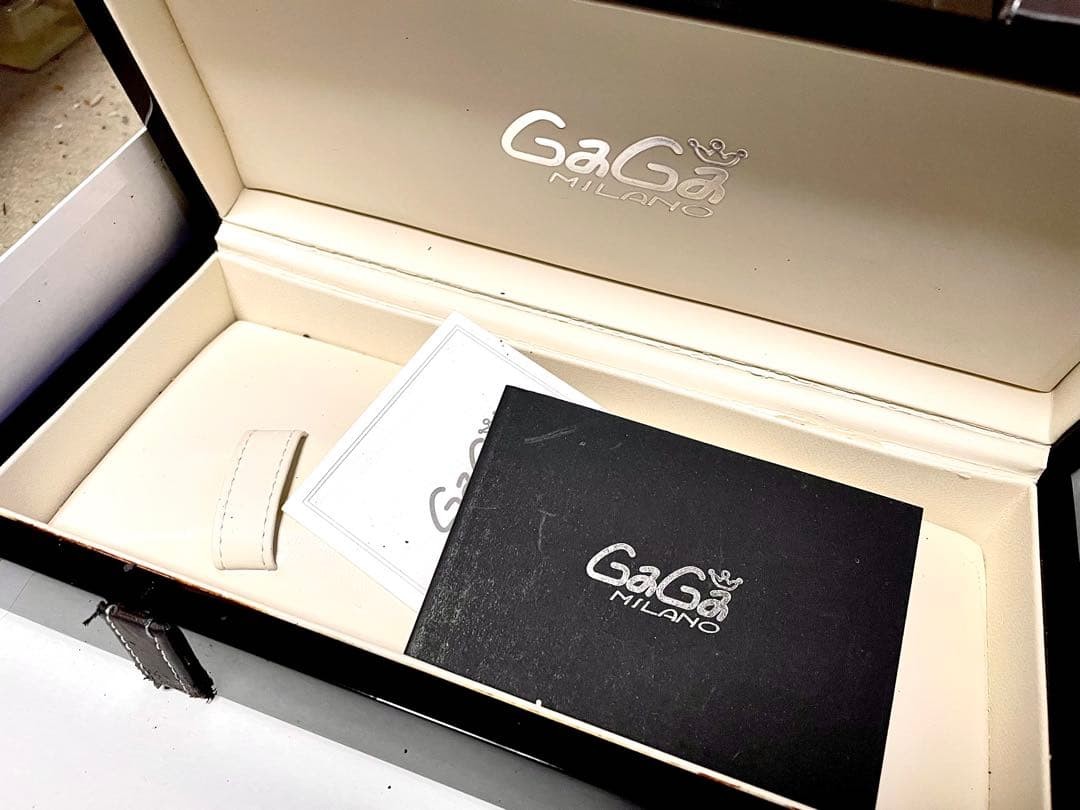GaGa Milano Manuale 48mm Hand-Wound Watch With Box Used