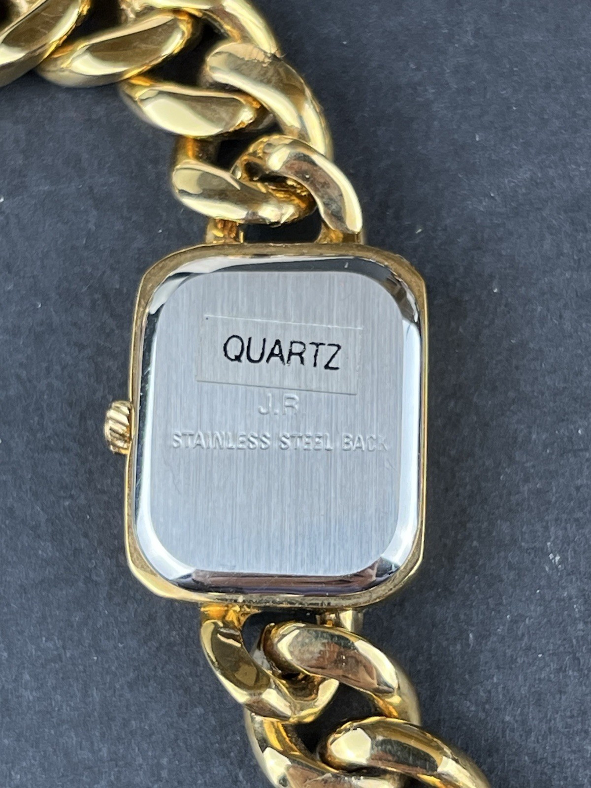 Joan Rivers Gold Tone Watch Necklace Chain 16” Double Wrap Bracelet W/box