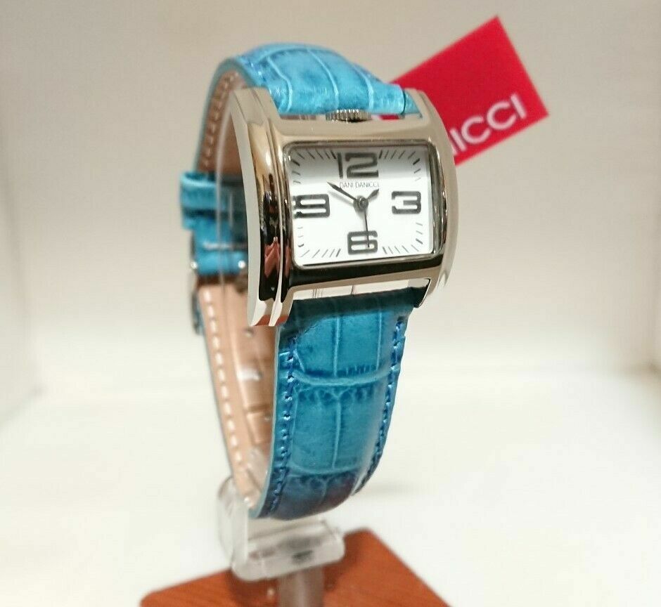Watch for woman Dani Danicci stainless steel case new and leather strap womens