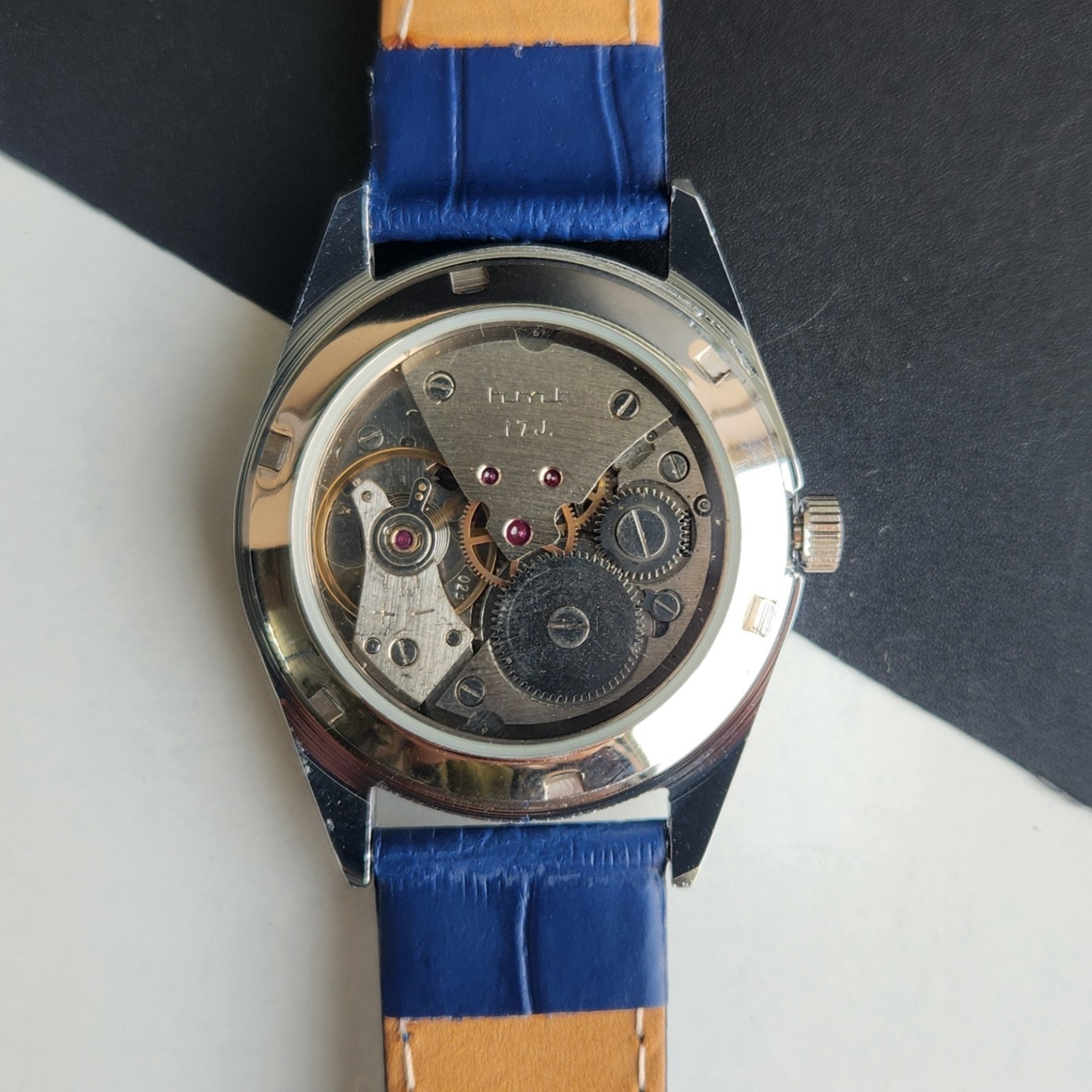 Vintage HMT Kohinoor Fluted Bezel Mechanical Hand Winding Wrist Watch A03