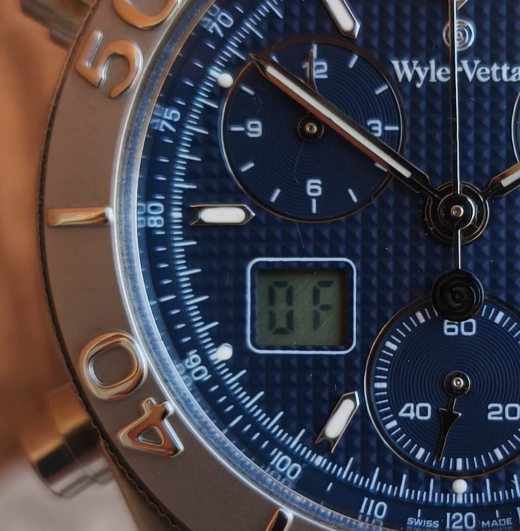 Wyler Vetta Challenge watch Ref. 1119770165 Ana Digit Blue Dial