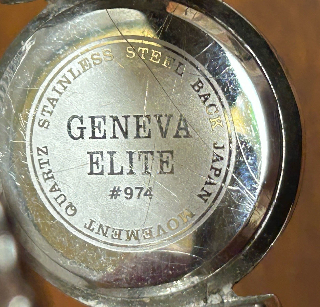 Geneva Elite Women’s Quartz White Dial Silver Tone Bangle Bracelet Watch
