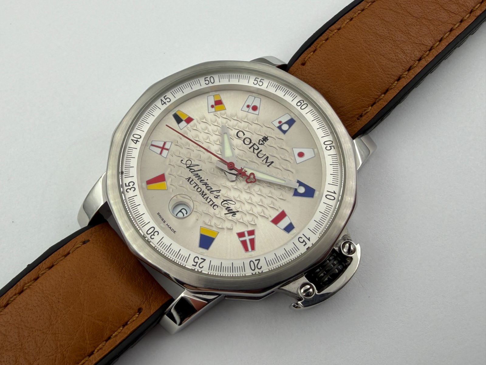 CORUM 082.830.20 Admiral´s Cup Silver Dial Automatic Cal ETA 2892A2 – 41 mm