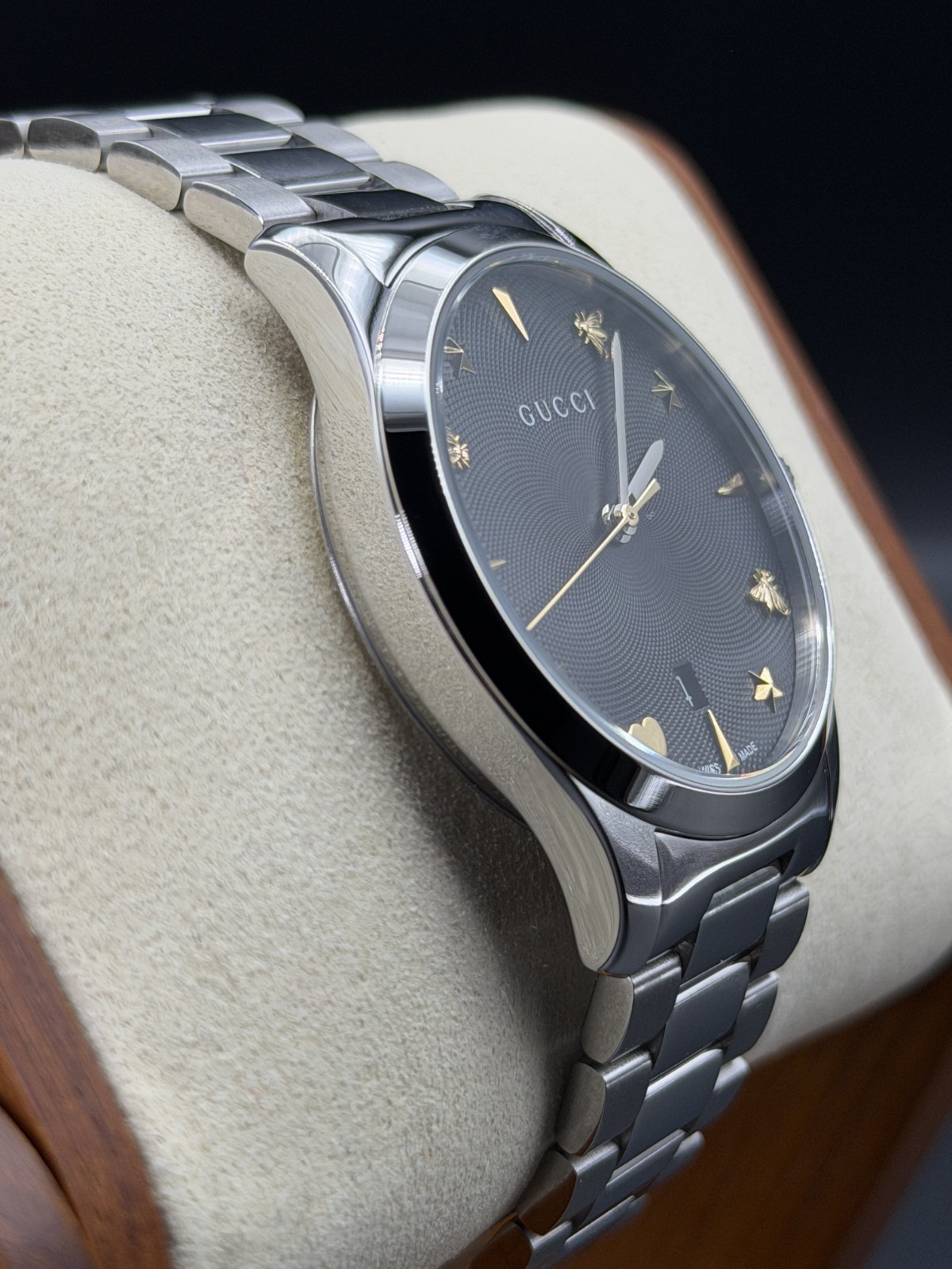 GUCCI G-TIMELESS YA1264029A BLACK QUARTZ UNISEX WATCH