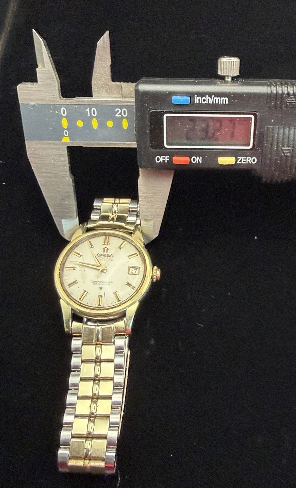Vintage Omega Constellation Calendar 24J Wrist Watch w/ 14k GF Trim | Works