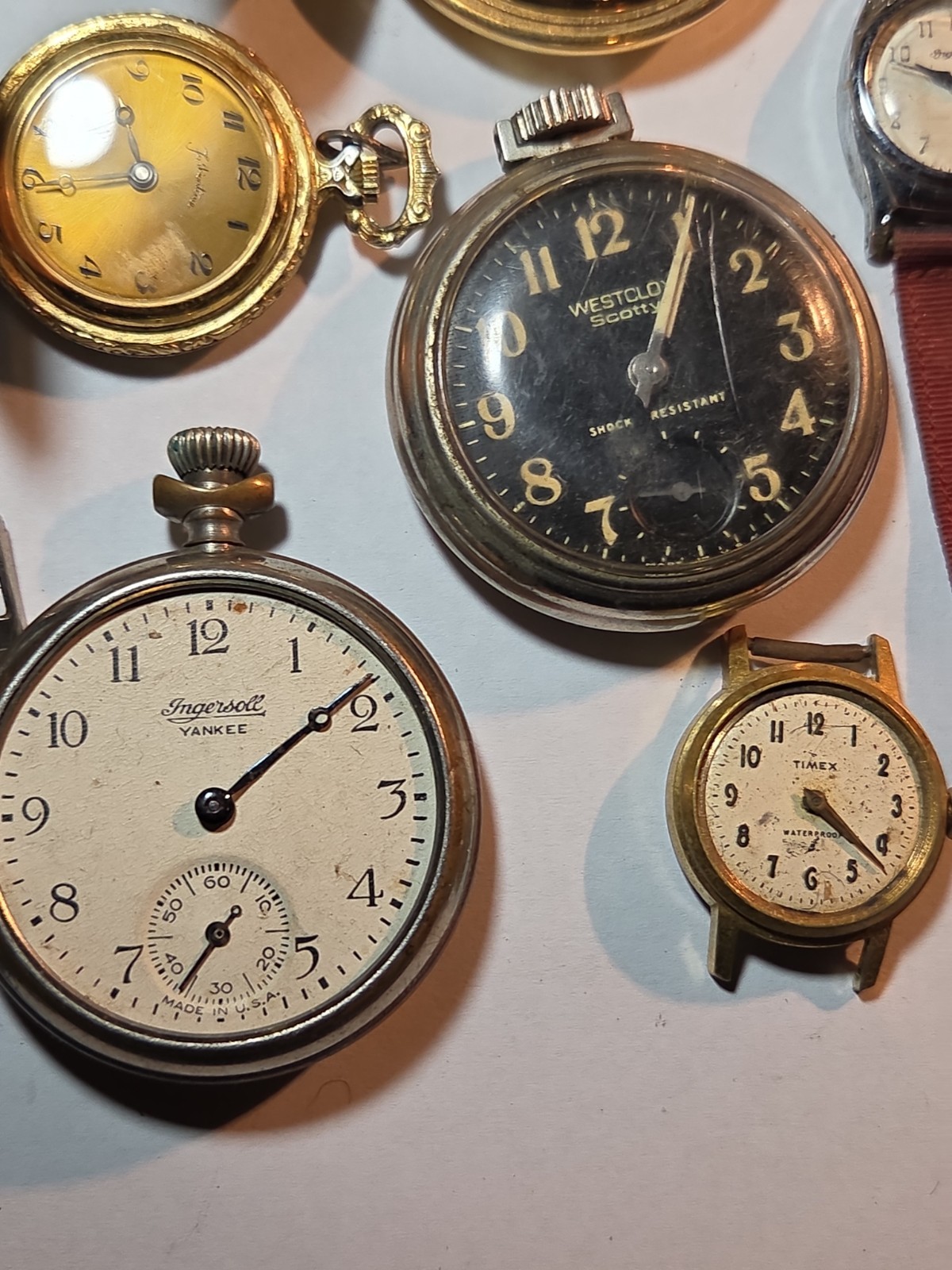 Mechanical Watch Lot, Parts or Repair, None Are Running