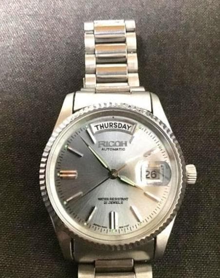 Unused 1960s Ricoh Automatic Winding Watch 21J SS Full functional From Japan