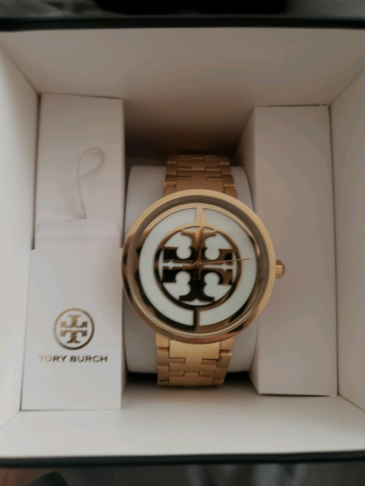 Tory Burch Gold watch Reva style TBW4025 unisex with Tag free shipping