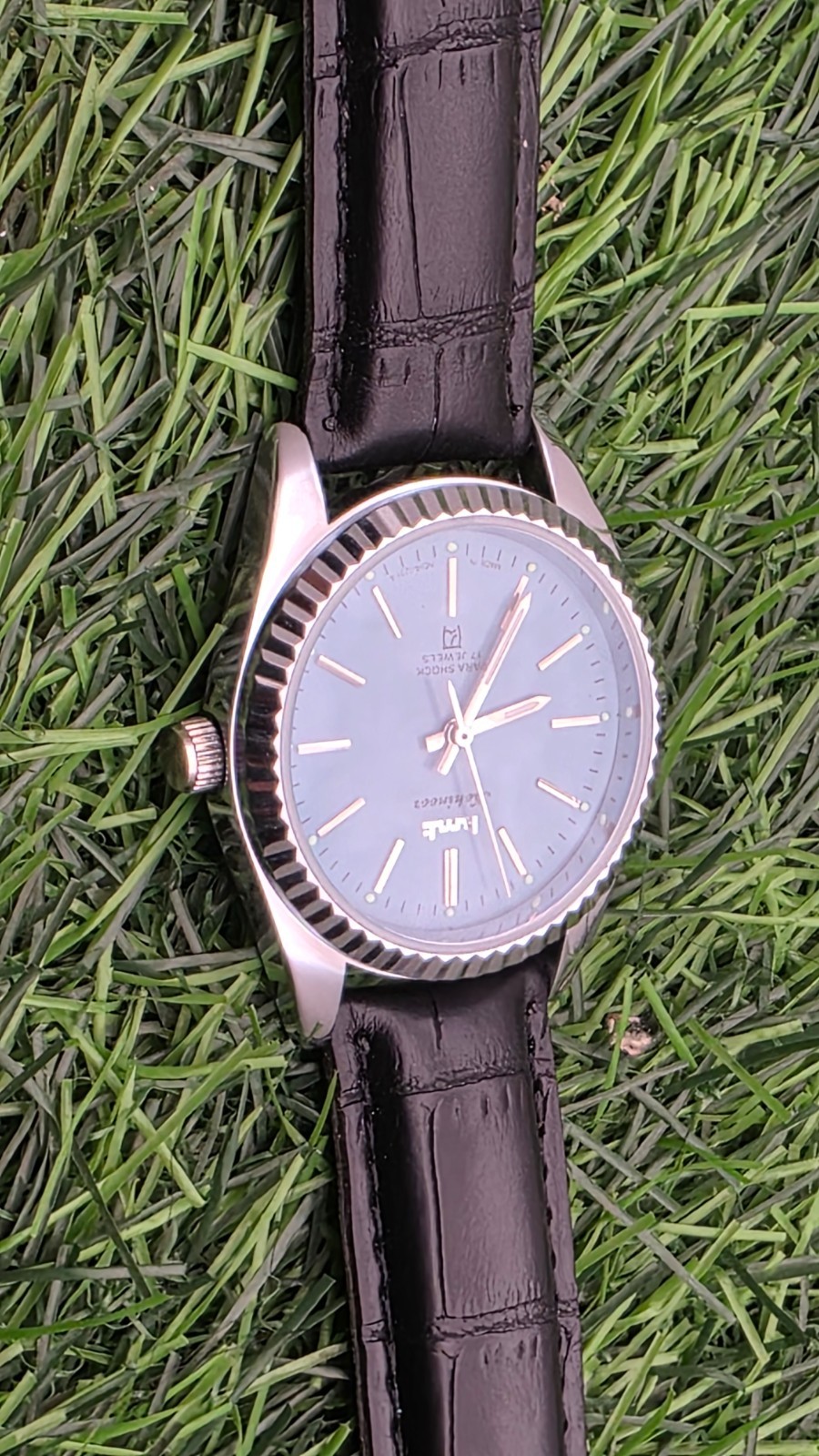 Beautiful Mens HMT Kohinoor Parashock Mechanical Wind 17J Watch