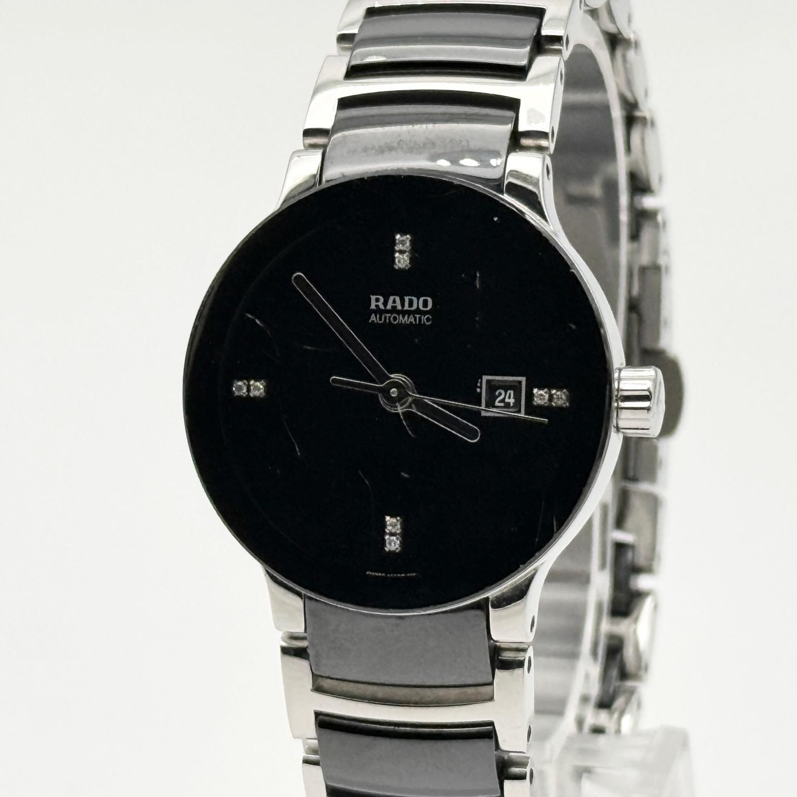 Rado Centrix R30942702 01.561.0942.3.070 Automatic Black Dial Box Women’s Watch