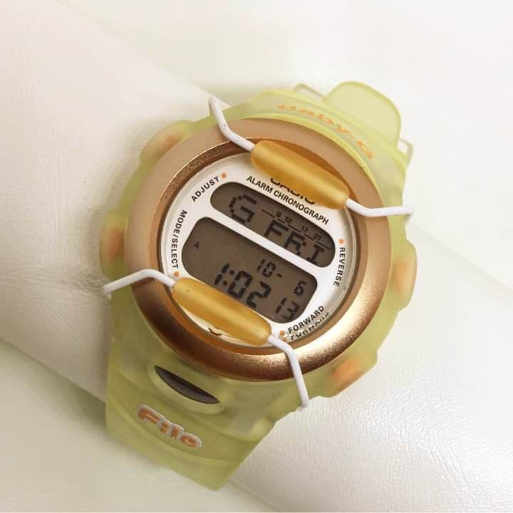 CASIO babyG BG 380 Translucent Cream Color Orange