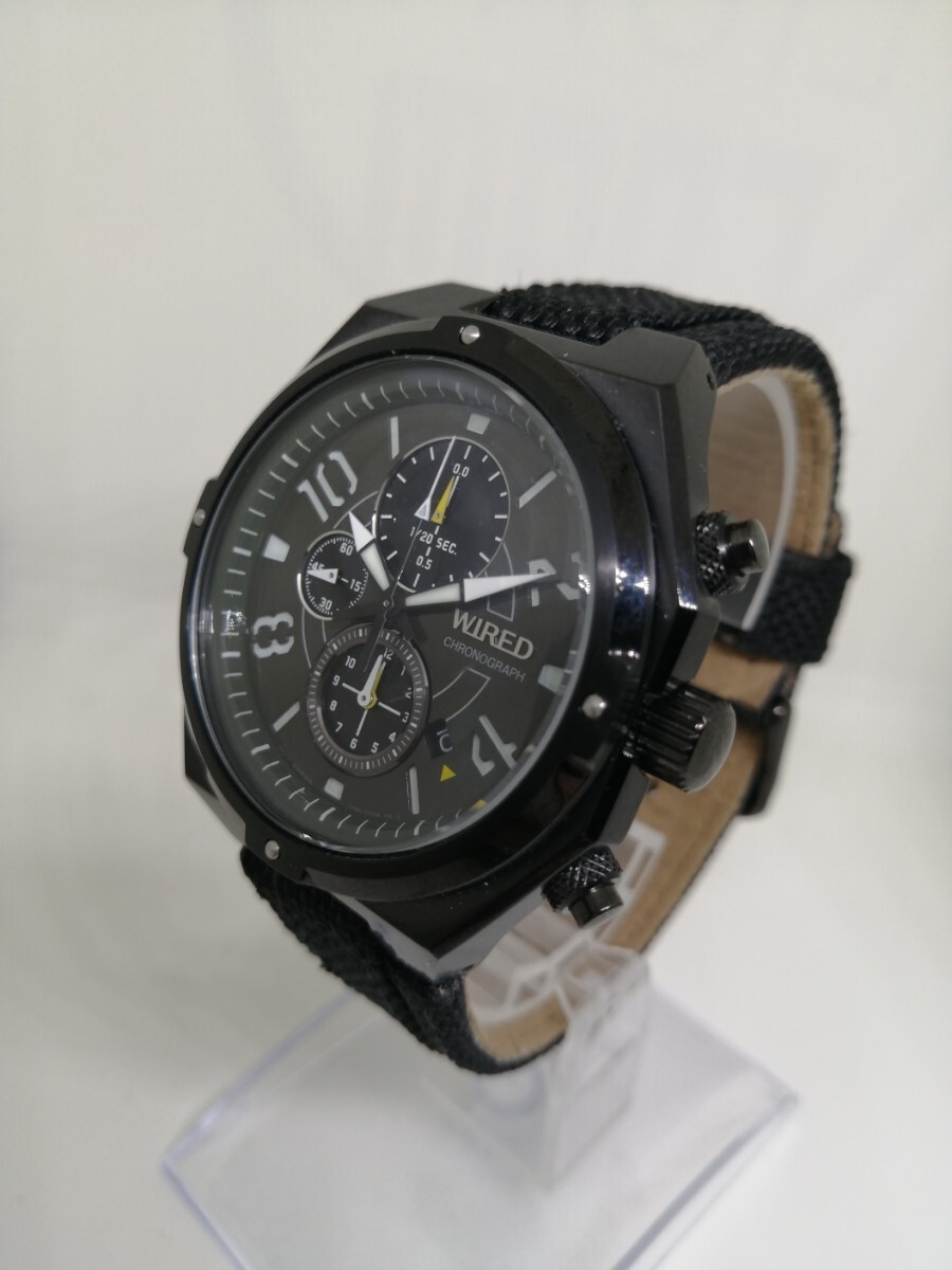 Working SEIKO WIRED 7T92 0PD0 Men s Quartz Chronograph Watch