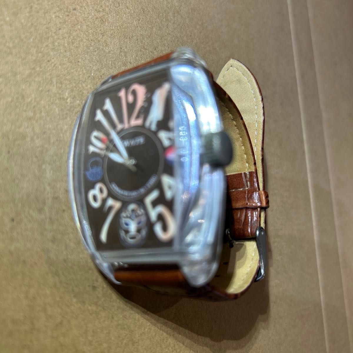 Frank Miura Galaxy Express Night IWATE Collaboration Quartz Watch Brown New