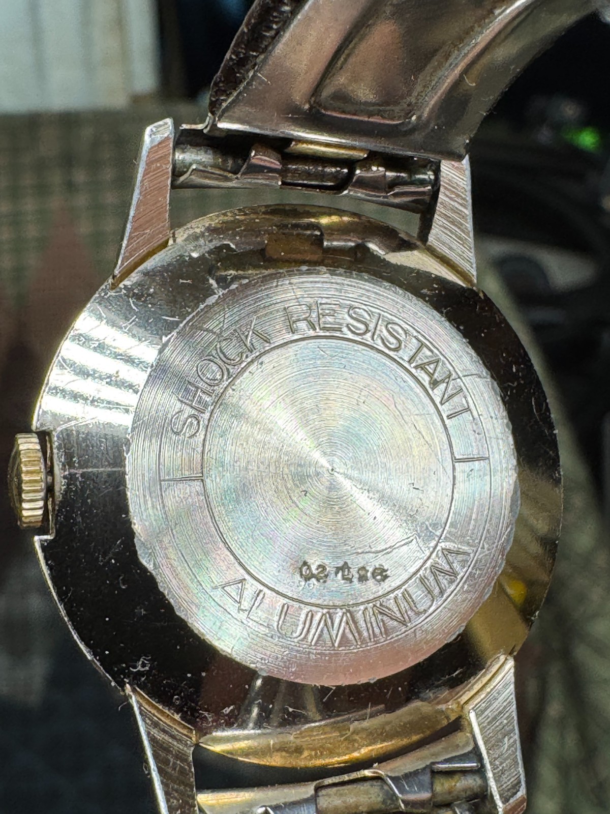 Timex Vintage 1959 Mercury Wind Up 34MM Aluminum Case Original Band Runs Good