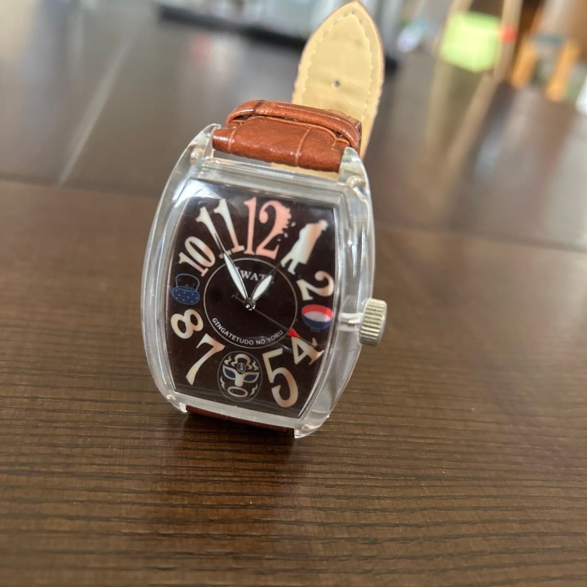 Frank Miura Galaxy Express Night IWATE Collaboration Quartz Watch Brown New