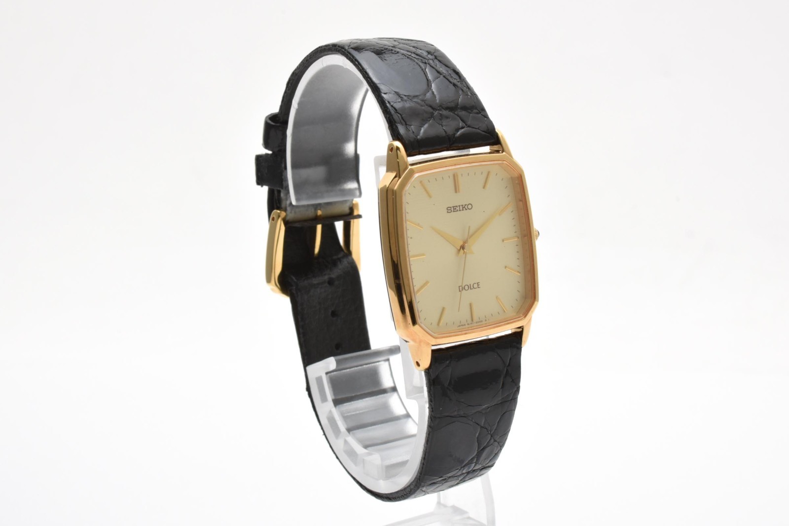 [Near Mint] Seiko Dolce 8J41-5000 Quartz 27mm Gold Dial Vintage Men’s Watch