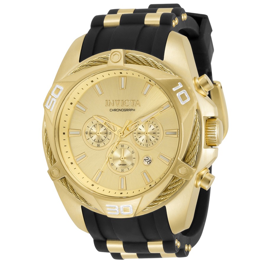 Invicta Bolt Chronograph Quartz Gold Dial Men’s Watch 34142