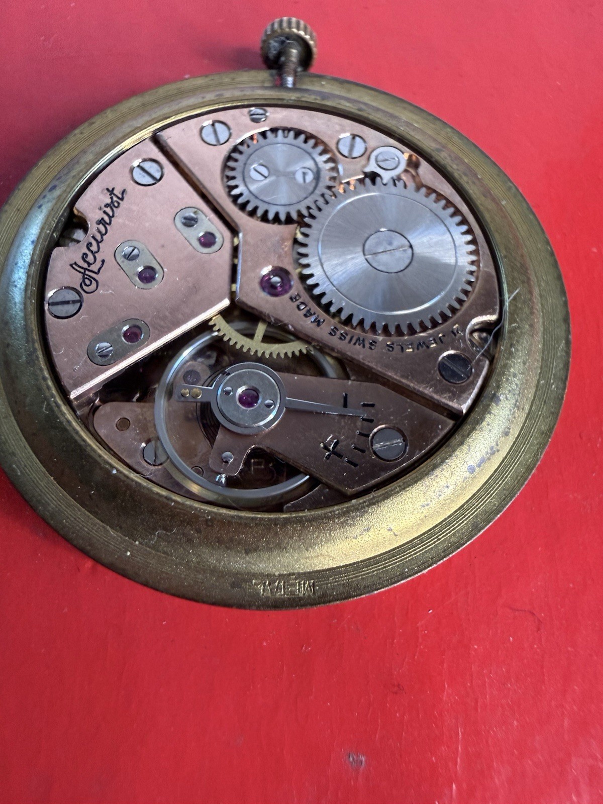 Vintage Accurist Swiss watch Face Mechanical 21 Jewel movement – Working