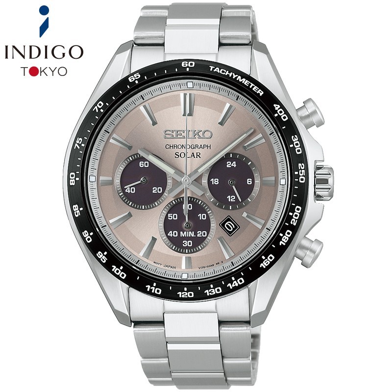Seiko SELECTION SBPY181 Chronograph Solar Gray Dial 42.2mm Watch