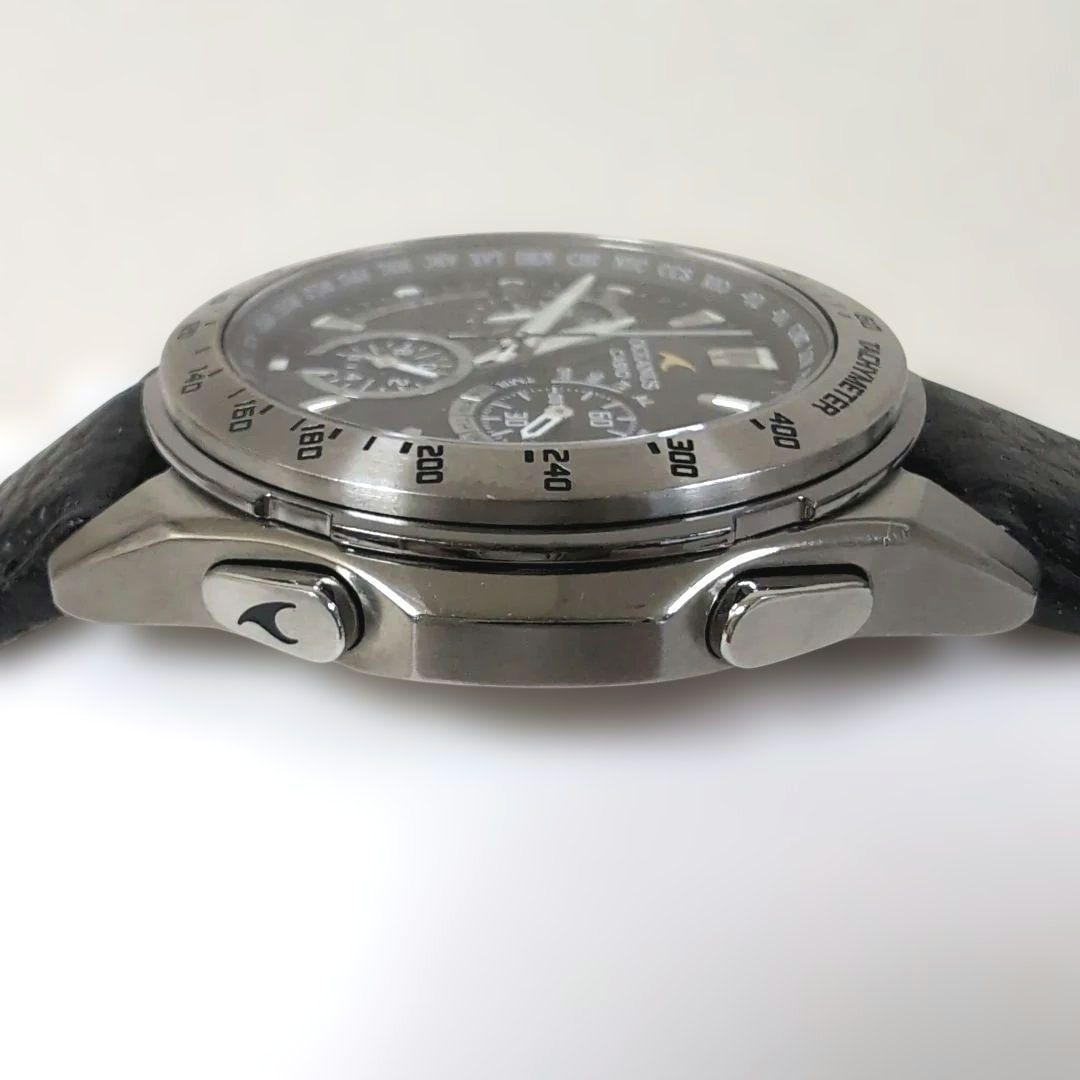 CASIO OCEANUS OCW-M800 Titanium Tough Solar Atomic Chronograph Black Dial Watch
