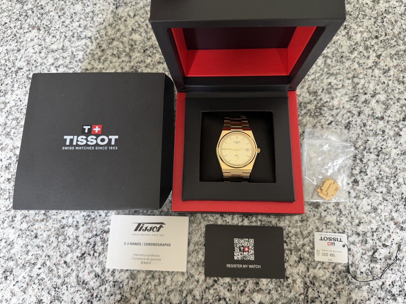 Tissot PRX Gold 40MM Quartz – T1374103302100