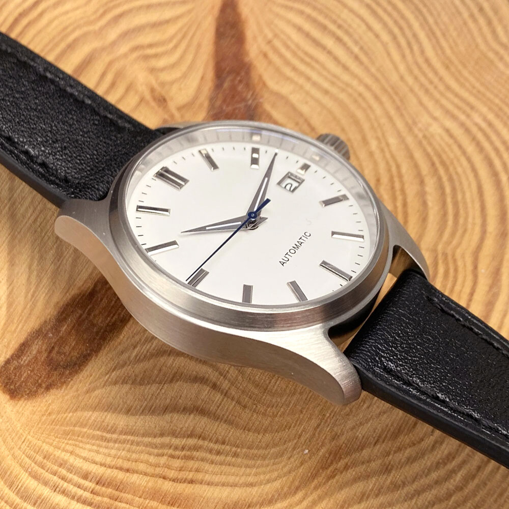 39mm Tandorio Simple style White Sterile Dial Japan NH35 Automatic Watch For Men
