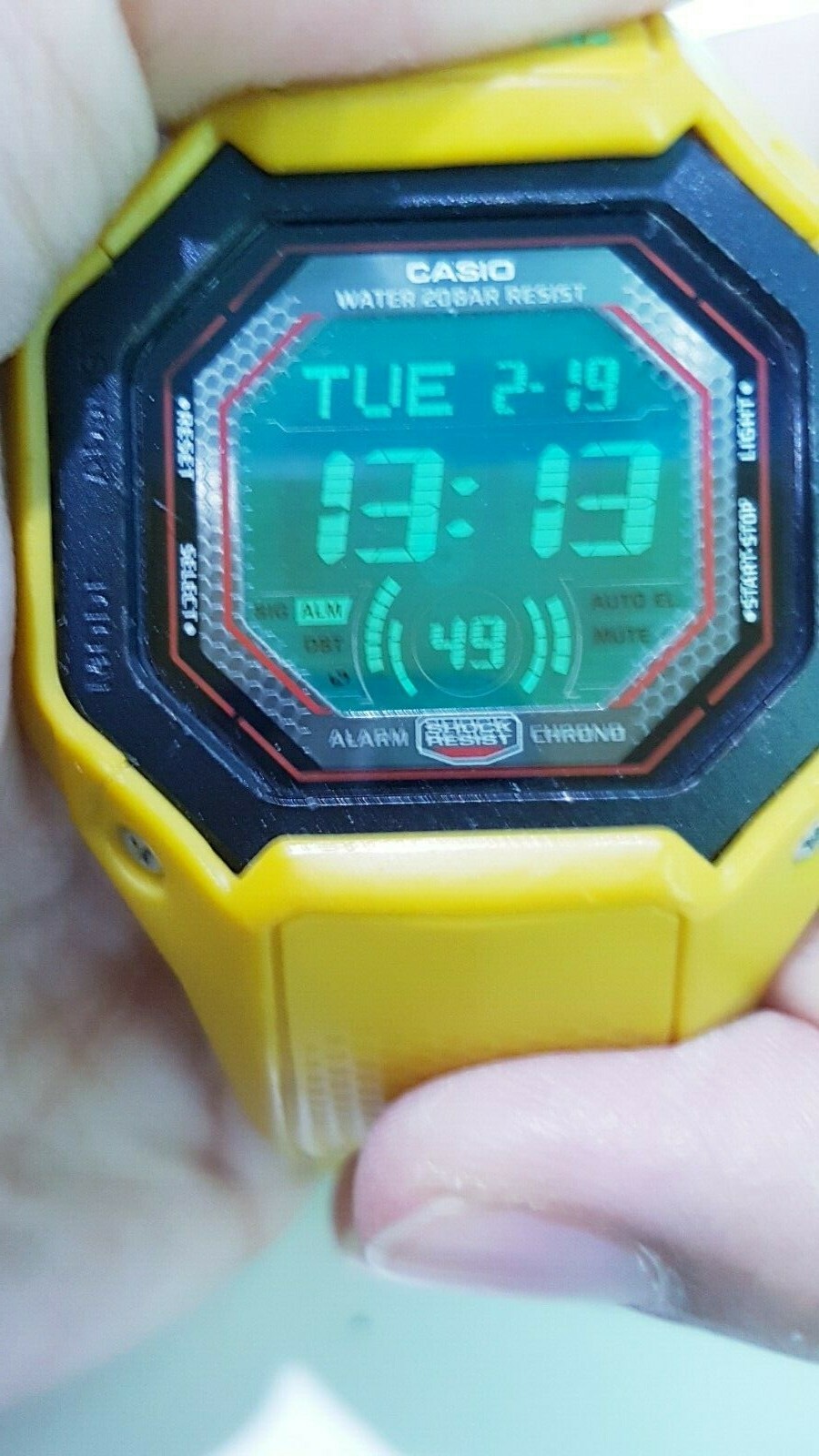 Vintage Yellow G-Shock Solar G-056RE Polygon Slim Rasta Reggae Jamaica Limited