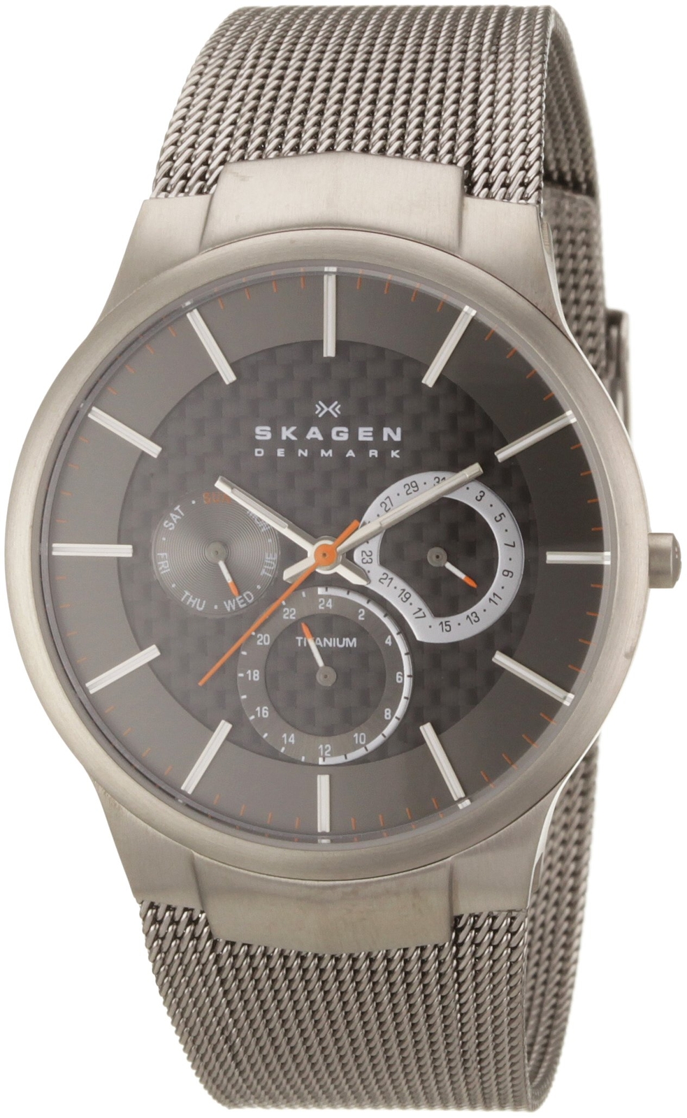 Skagen Men’s 809XLTTM Carbon Fiber Dial Titanium Watch